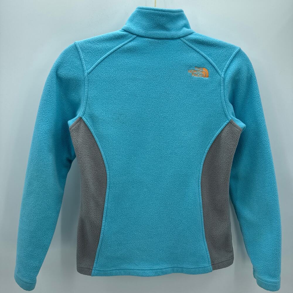 The North Face Fleece Jacket Women's Light Blue Gray Full Zip Outdoor Hiking - Picture 7 of 10
